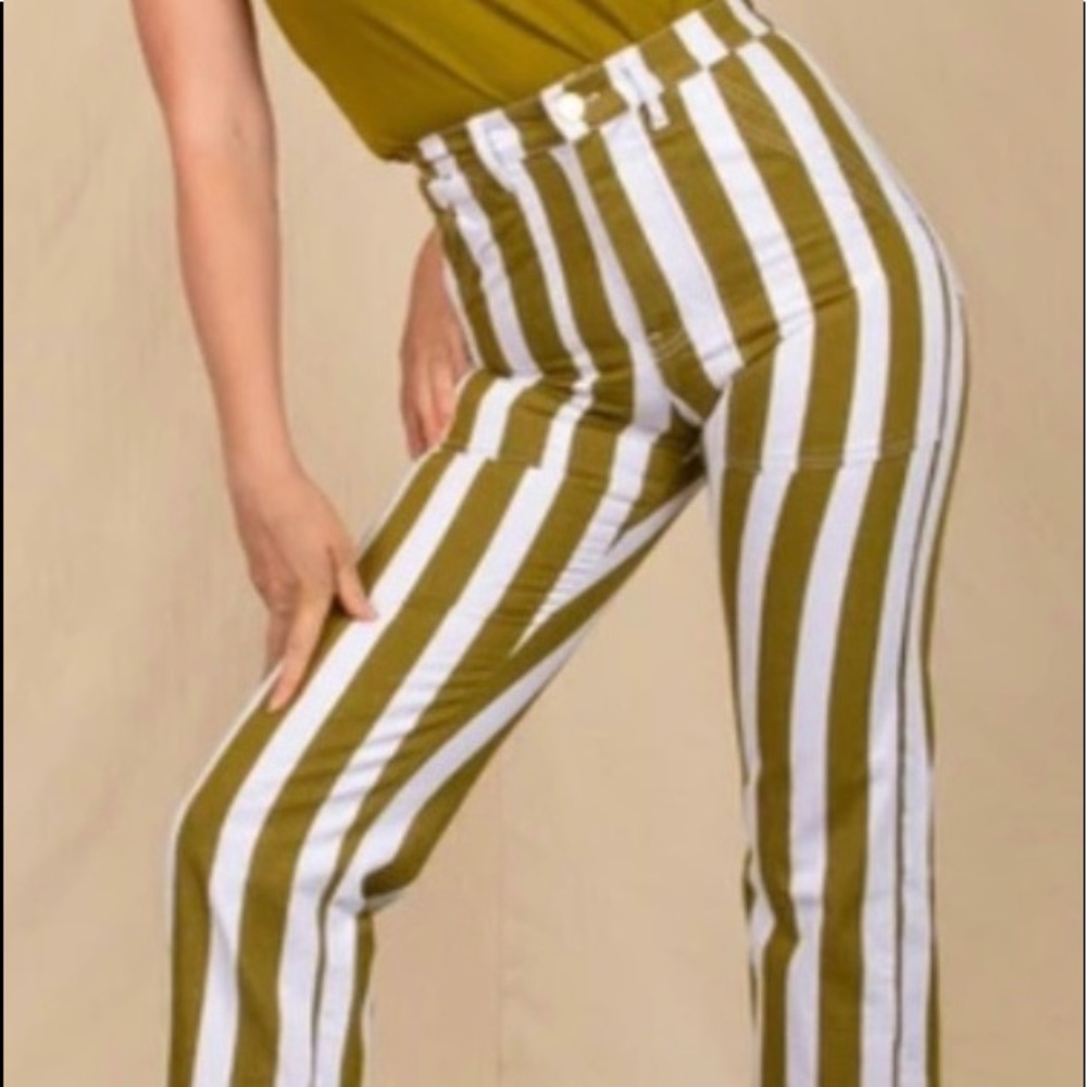 🚫 SOLD 🚫 DO NOT BUY Big Bud Press olive stripe work pants
